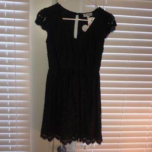 Little black lace dress